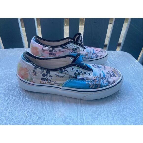 Vans Women’s Shoe Disney Mickey Mouse Minnie Goofy Hawaiian Aloha Sz 8.5 US - Picture 6 of 10